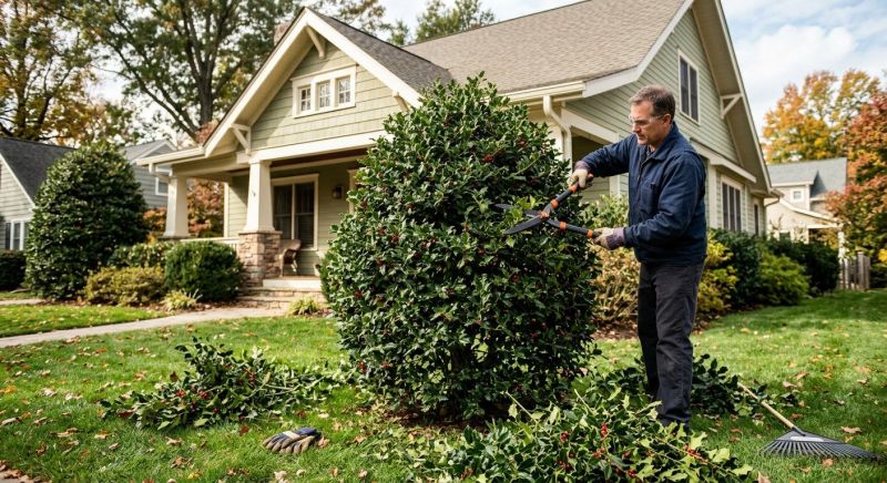 Holly Bushes Trimming in Aiken, SC