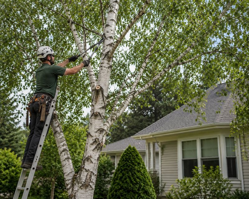 Birch Tree Pruning in Doylestown, PA