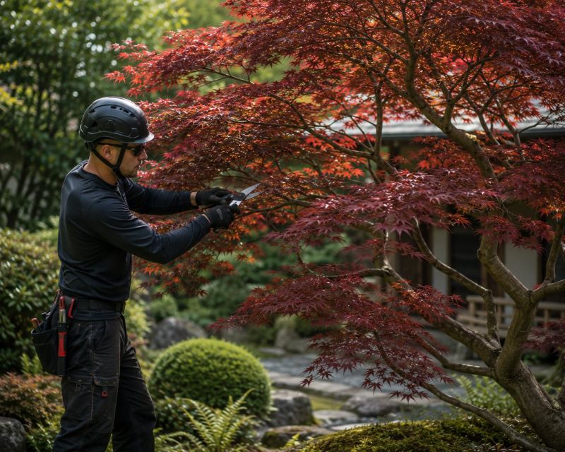 Japanese Maple Pruning in Doylestown, PA