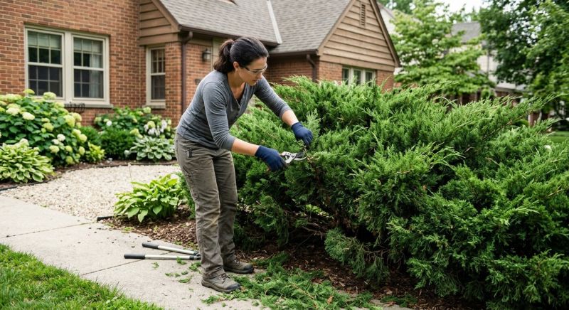 Juniper Pruning in Rockwall, TX