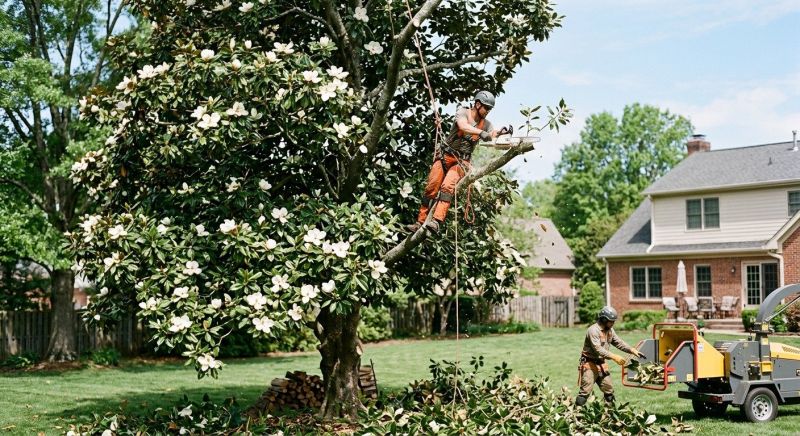 Magnolia Tree Pruning in San Jose, CA